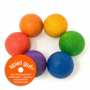 6 Rainbow Balls