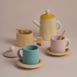 Tea Set (Mustard & Pink)