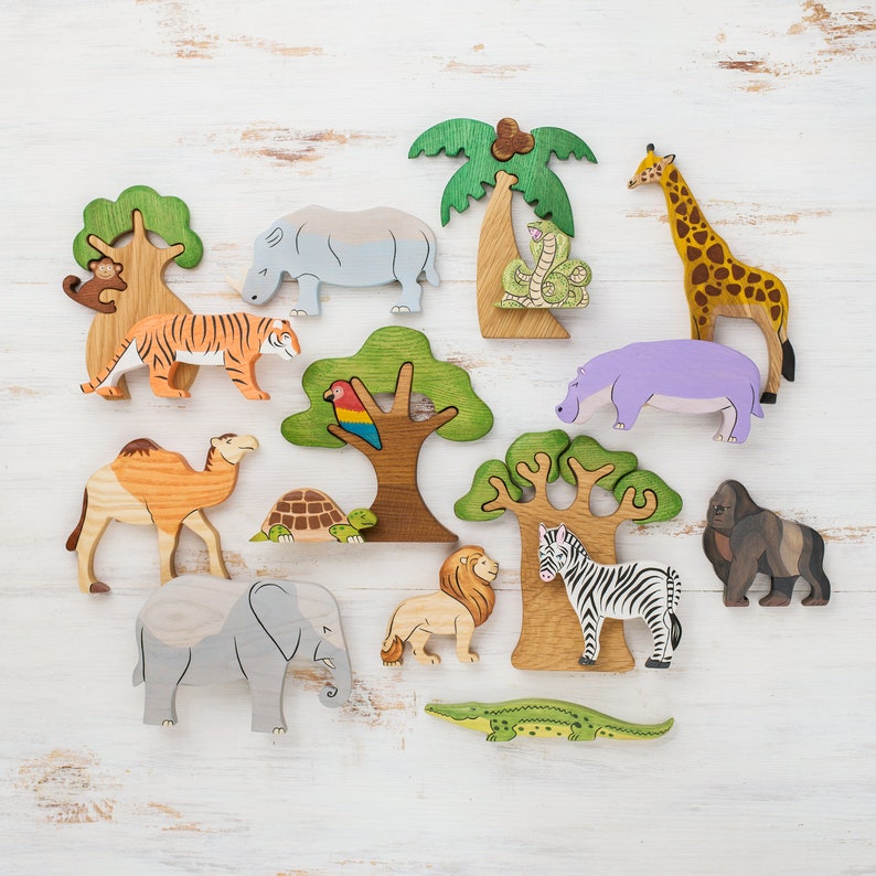 Safari Animals and Trees Set – Would Play and Learn PH