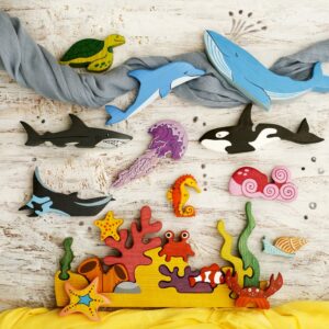 Sea Creatures and Coral Reef Set