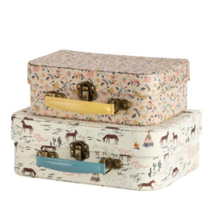 Maileg Suitcase with Fabric – 2 pcs