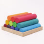 Large rainbow building rollers