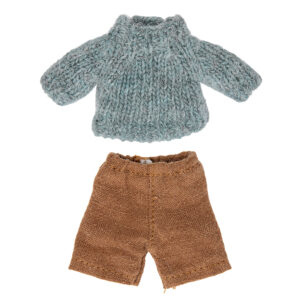 Knitted sweater and pants for big brother