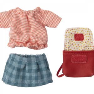 Clothes and bag, Big sister mouse – Red