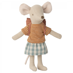 Tricycle mouse, Big sister with bag – Old rose