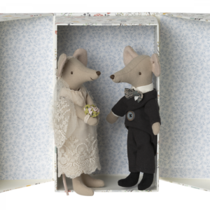 Wedding mice couple in box