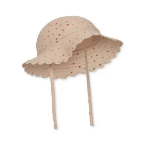 Baie Scallop Sun Hat – Etoile Pink Sparkle (2-4Y)
