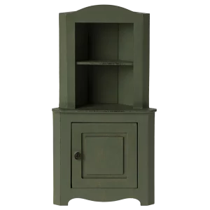 Miniature corner cabinet – Dark green