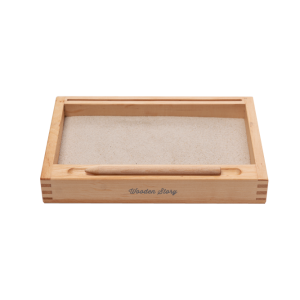 Montessori 1 part Sand Tray with Flashcard Holder