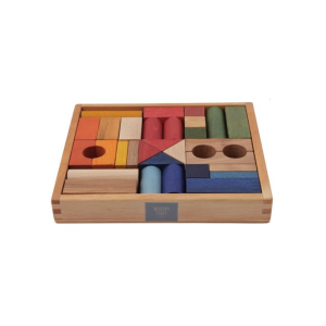 Rainbow blocks in tray – 30 pcs