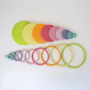 Concentric Circles and Rings Pastel